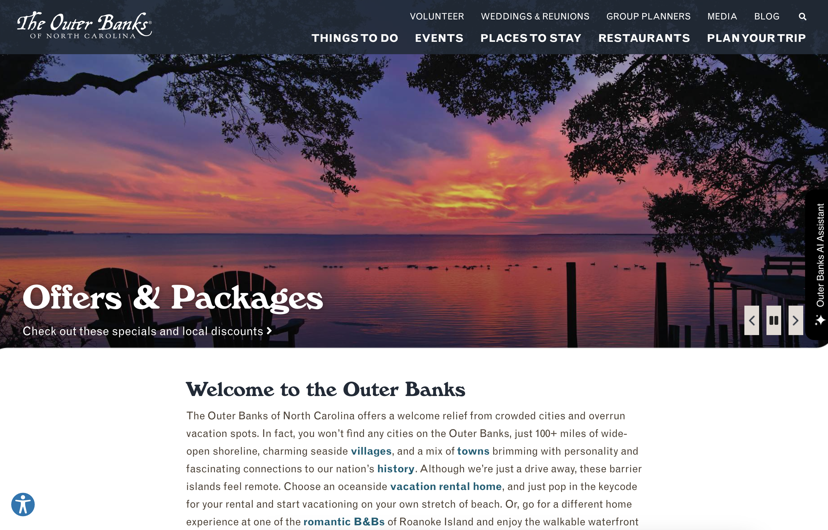 Auditing the Outer Banks Tourism Website